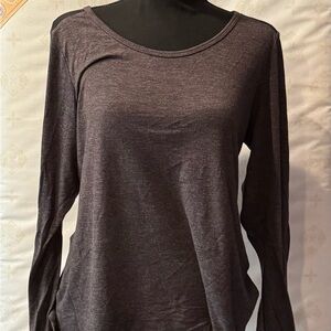 Women's Long Sleeve Top - dark grey